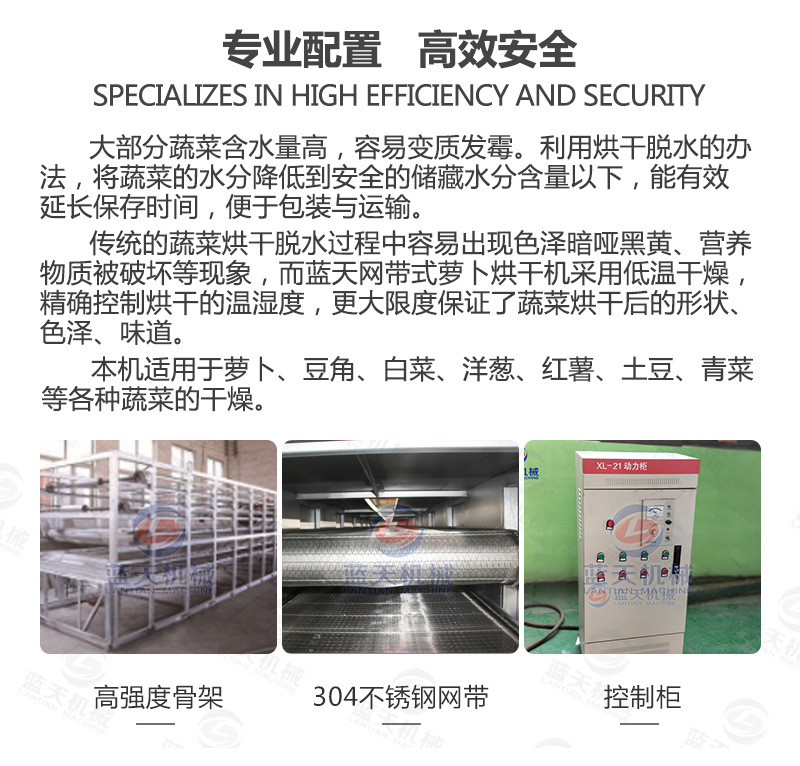 豆角網帶烘干機專業(yè)配置