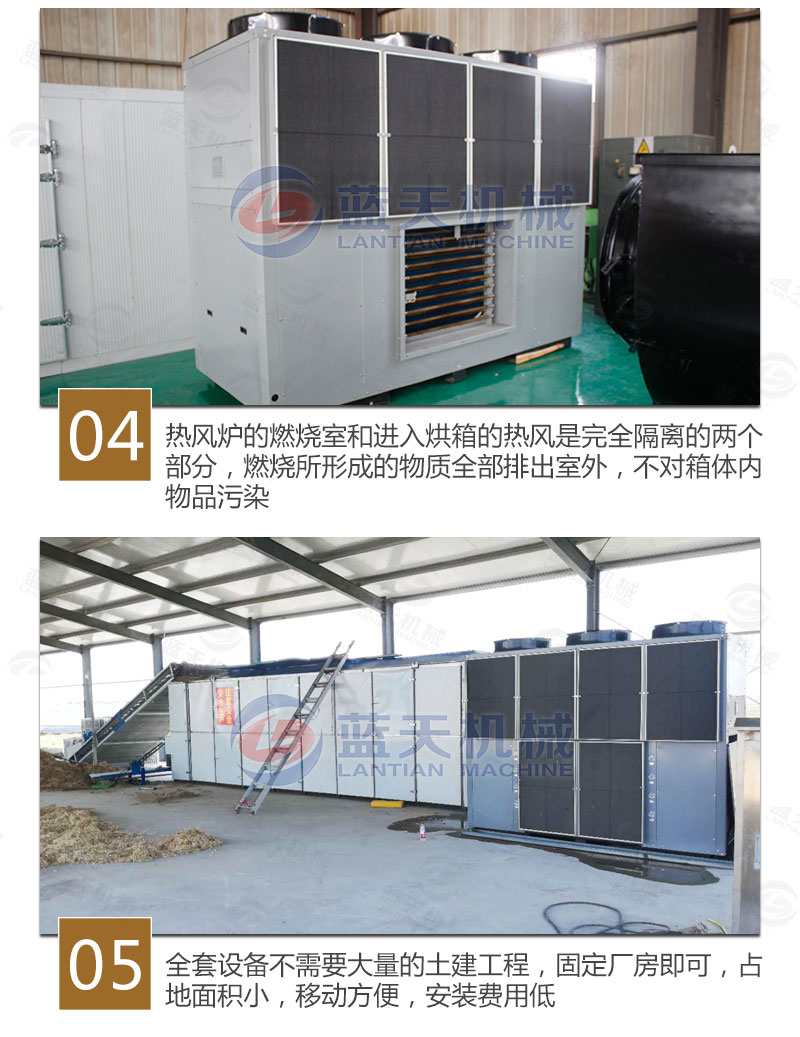 生姜片網(wǎng)帶烘干機特點