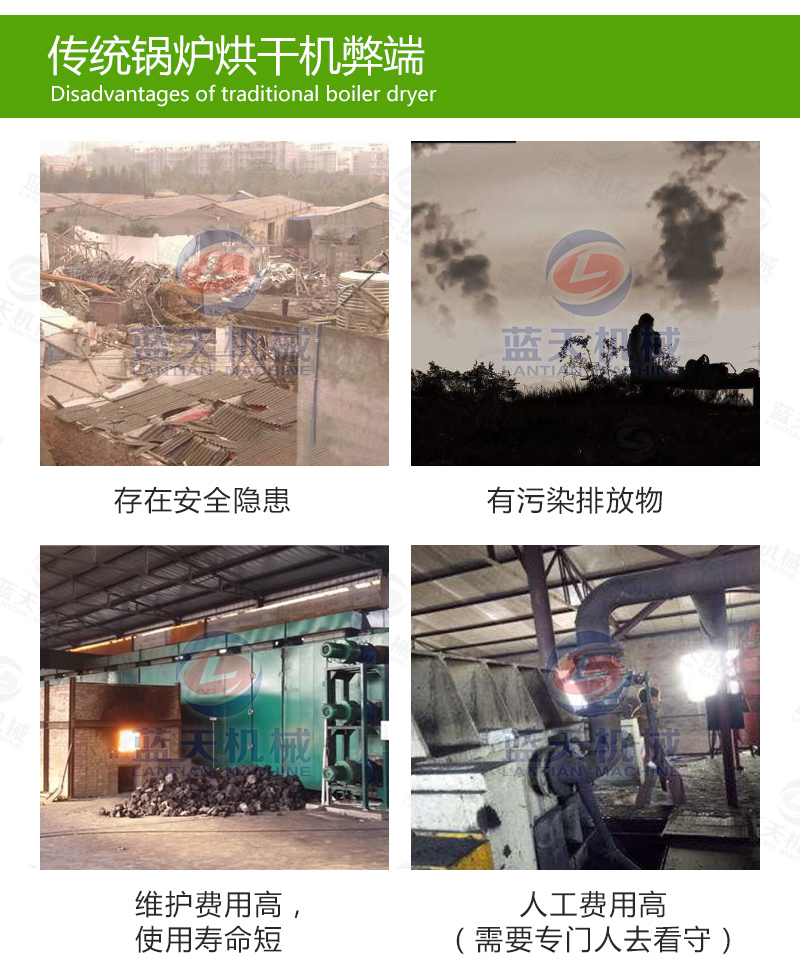  大蒜片網(wǎng)帶烘干機傳統(tǒng)烘干機弊端