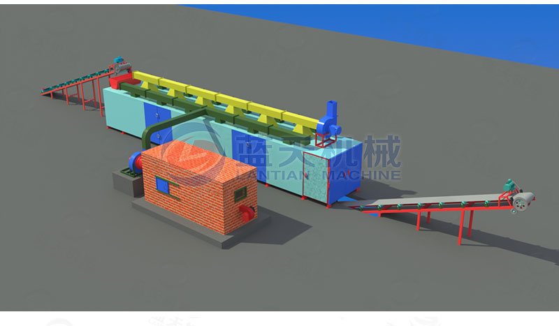 花生網(wǎng)帶式烘干機工作原理