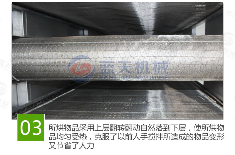 花生網(wǎng)帶式烘干機特點