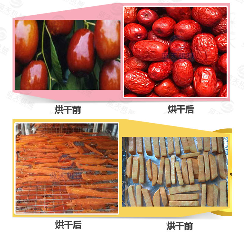 牧草網(wǎng)帶式烘干機產(chǎn)品烘干前后